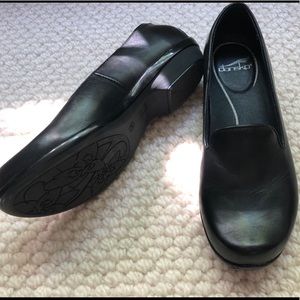 Dansko Black Leather Olivia Loafer sz 38